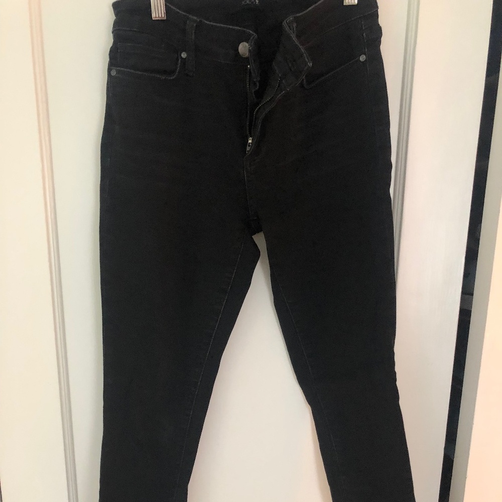 Joe's black frayed jeans